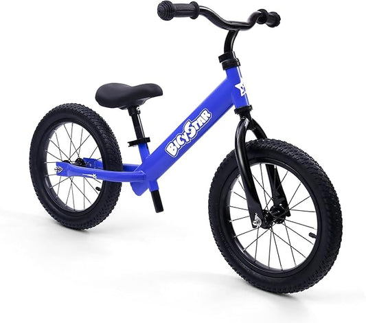14 Inch Balance Bike for Kids 3-7 Year Old, Kids Bike with No Pedals, Air Rubber Tires, Adjustable Height, Pedalless Kids Bicycle for Boys, Girls-CubbioJoy