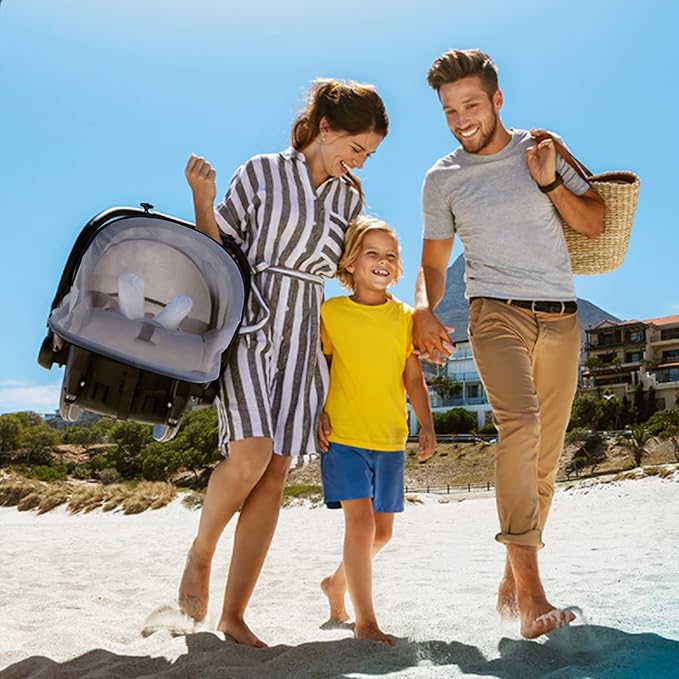 Baby Mosquito Net for Infant Car Seats,Infant Stroller and Bassinets, Carrier,Breathable with Elastic Netting for Easy Fitting, Portable Durable & Long Lasting Infant Insect Shield Netting (White)-CubbioJoy