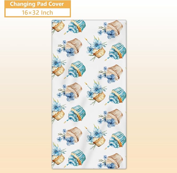 Custom Baby Crib Set - 5 Pcs Personalized Name Blue Dinosaur Crib Bedding Set for Infants Toddlers - Soft Double Layer Nursery Bedding Set for Boys - Customized Gifts for Baby Shower Birthday-CubbioJoy