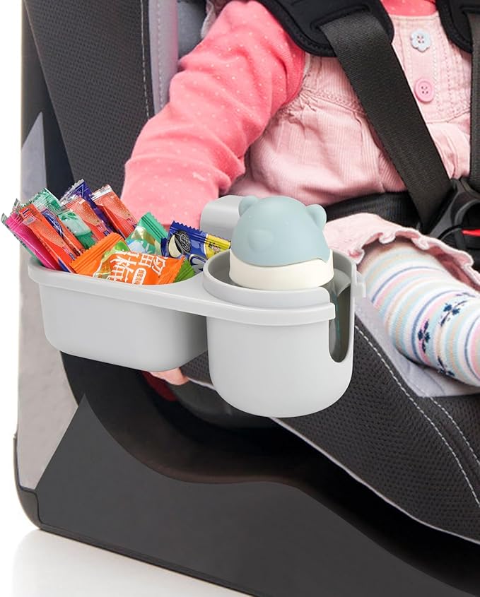 Accmor Child Cup Holder Snack Tray for Convertible Car Seats, Universal Child Cup Holder Compatible with Most Baby Car Seat Models-CubbioJoy