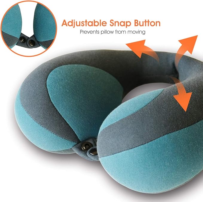 INFANZIA Chin Supporting Travel Neck Pillow, Comfortably Supports and Helps Support Head and Neck - Gifts for Toddler/Child/Kids, Blue-CubbioJoy