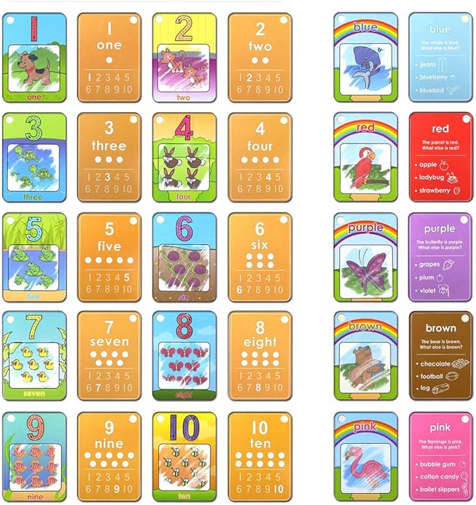 Coolplay Water Coloring Cards Learning Number Shape Color Toddler Girl Toy Water Paint Cards Airplane Activities for Kids Toy-CubbioJoy
