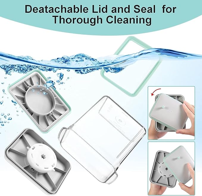 Airtight Food Storage Container Formula Milk Powder Containers Dispenser with Spoon BPA-Free for Home Travel 1500ML / 1.5 Qt, No Scraper Design-CubbioJoy