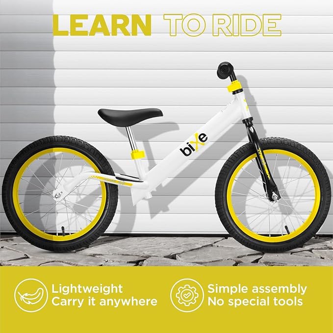 Balance Bike: for Big Kids Aged 4, 5, 6, 7, 8 and 9 Years Old - No Pedal Sport Training Bicycle | 16inch Wheel-CubbioJoy
