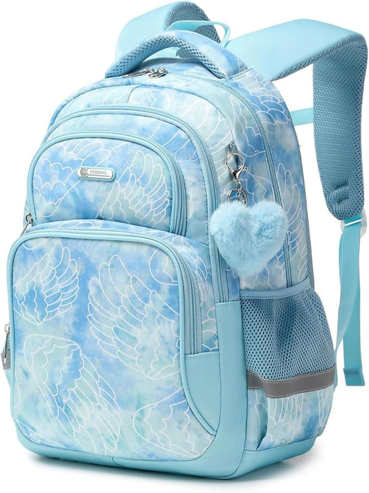 Cusangel Backpack for Girls Boys School Bookbags Kindergarten Elementary Lightweight Waterproof Multifunctional Large Capacity for kids(17 inch Fun Prints)-CubbioJoy