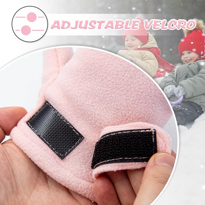 BAVST Baby Toddler Winter Mittens Girls Warm Fleece Lined Gloves Kids Sherpa Lined Mittens for Boys-CubbioJoy