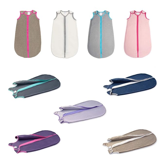 baby deedee Sleep nest Fleece Baby Sleeping Bag, Purple Rain, Small (0-6 Months)-CubbioJoy