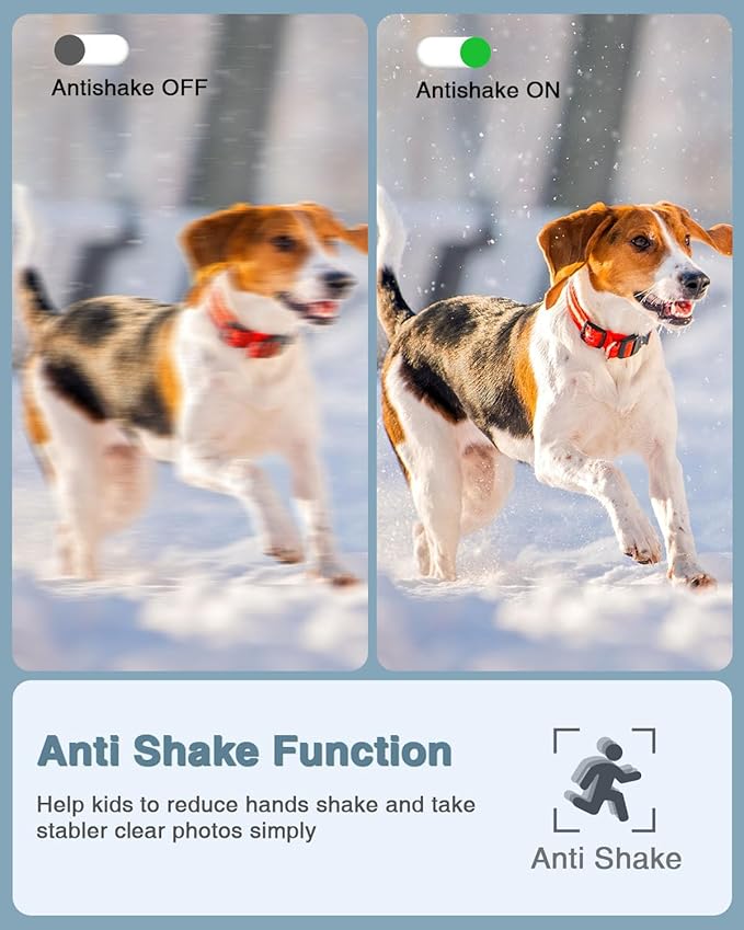 Digital Camera, FHD 1080P Point and Shoot Camera with 16X Zoom Anti Shake, Compact Small Portable for Boy Girls(Deep Black)-CubbioJoy