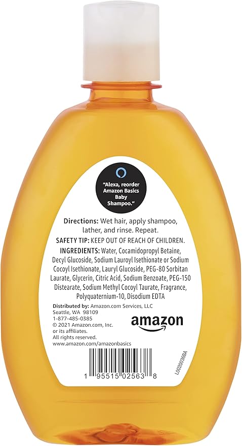 Amazon Basics Tear-Free Baby Shampoo, 13.6 Fluid Ounce-CubbioJoy