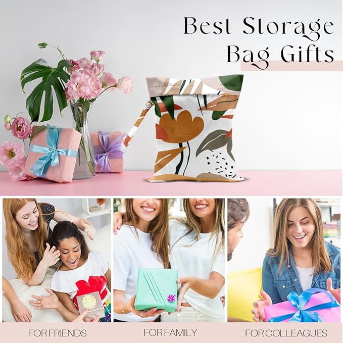 Wet Bag, Wet Dry Bag, Wet Bag for Swimsuit, Travel, Beach, Pool, Diapers, Dirty Yoga Gym Clothes, Makeup Bag, Waterproof Tropical Palm Leaves Decor Jungle Palm Leaf Favors-CubbioJoy