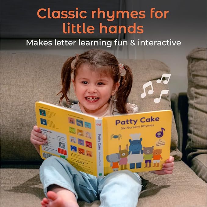 Cali's Books Patty Cake Nursery Rhymes. Interactive Books for 1 Year Old. Sound Book for Toddlers 1-3. Perfect 1 Year Old Girl Gifts - Musical Book for Toddlers - 6 Favorite Songs-CubbioJoy