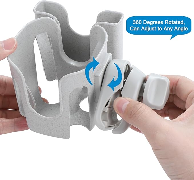 Accmor Stroller Cup Holder with Phone Holder, Bike Cup Holder, Universal Cup Holder for Uppababy Nuna Doona Strollers, 2-in-1 Cup Phone Holder for Stroller, Bike, Wheelchair, Walker, Scooter-CubbioJoy