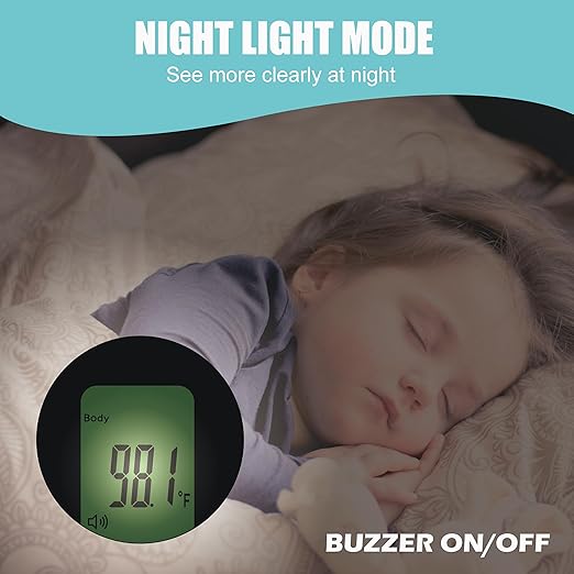 Amplim Medical Grade Forehead Thermometer for Adults, Kids, Baby, Non-Contact Digital Infrared Thermometer, Instant Read, Accurate & Fast Fever Detection, for Home, Clinic, Office Use-CubbioJoy