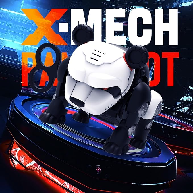 DINOBROS STEM Panda Mechanical DIY Building Blocks Toy 3D Puzzle Assembling Robot Wind Up Walking Pandabot Take Apart Toys for Kids X-MECH-CubbioJoy