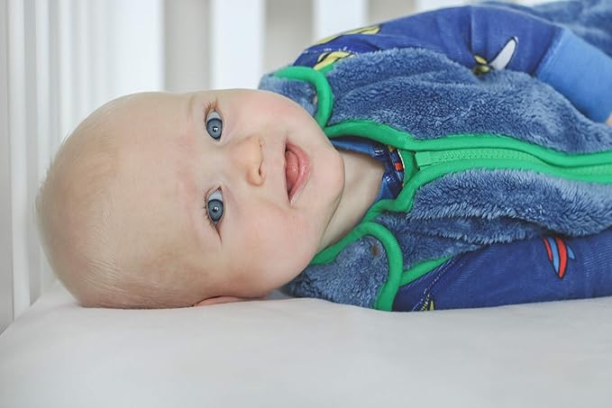 baby deedee Sleep Nest Teddy Baby Sleeping Bag, Fuzzy Dino, Large (18-36 Months)-CubbioJoy