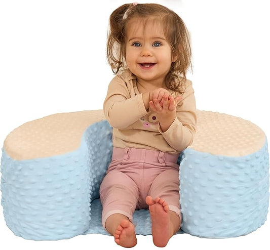 Baby Sit Up Pillow | Baby Pillow for Sitting Up | Comfortable Infant Seat for Early Sitting & Playtime | Soft & Stable Seat with Ring | Suitable from 4 Months-CubbioJoy