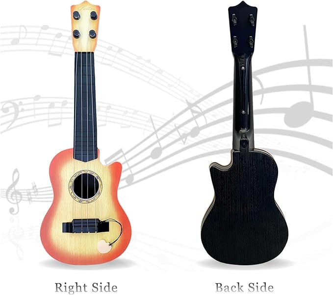 17inch Mini Guitar Toy, 4 Strings Guitar for Kids Musical Instrument Toys for Toddler Kids/Boys/Girls/Beginner.-CubbioJoy