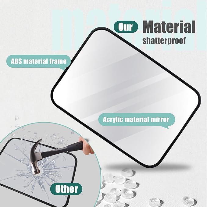 Baby Car Mirror, Universal Fit, Headrest Mount, Shatterproof, Stable, Easy Install, Compatible with Most Cars & SUVs-CubbioJoy