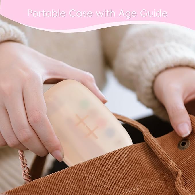 Baby Nail Trimmer Electric, 15 in 1 Baby Nail Clippers for Gentle Nail Care, Rechargeable Baby Nail File Electric with Light &15 Grinding Pads for Infant Toddler, Pink-CubbioJoy