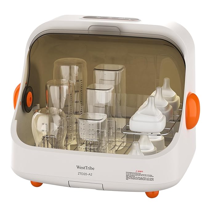 Baby Bottle Sterilizer and Dryer – UV Sterilizer 20L Large Capacity, Hot Air Drying, UV Sanitizer Box, No Need to add Water, No Need to Clean Regularly. Large Sterilizer for Nail Tools.-CubbioJoy
