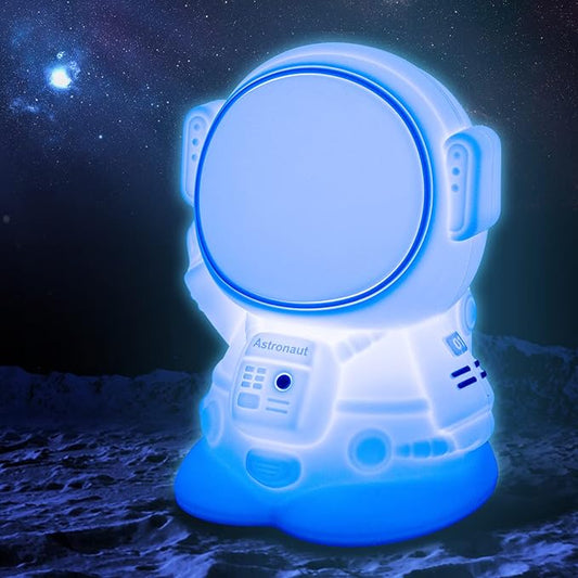 Astronaut Night Light for Kids Room Night Lamp Children Toddler Room Decor Silicone Baby Nursery Night Lights-CubbioJoy