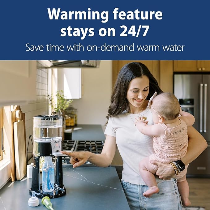 Dr. Brown's Insta-Prep Warm Water Dispenser with Baby Formula Dispenser, Gray-CubbioJoy