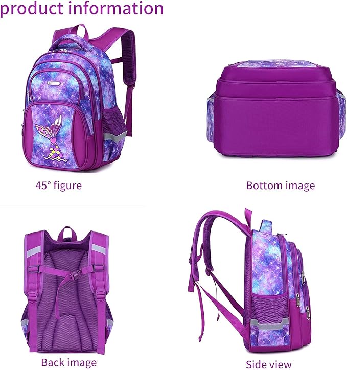 Cusangel Backpack for Girls Boys School Bookbags Kindergarten Elementary Lightweight Waterproof Multifunctional Large Capacity for Backpack (16 inch Fun Prints)-CubbioJoy