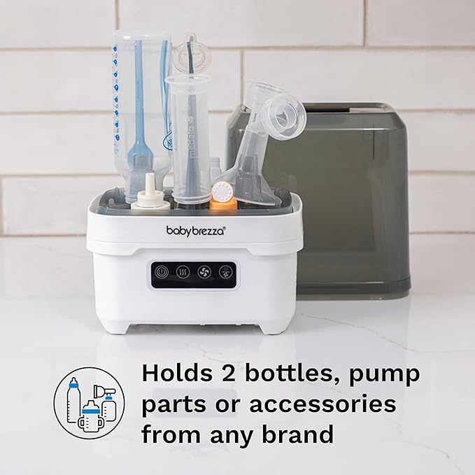 Baby Brezza Portable Baby Bottle Sterilizer Dryer for Travel - Mini Sterilizer Fits Bottles, Pump Parts and Accessories-CubbioJoy