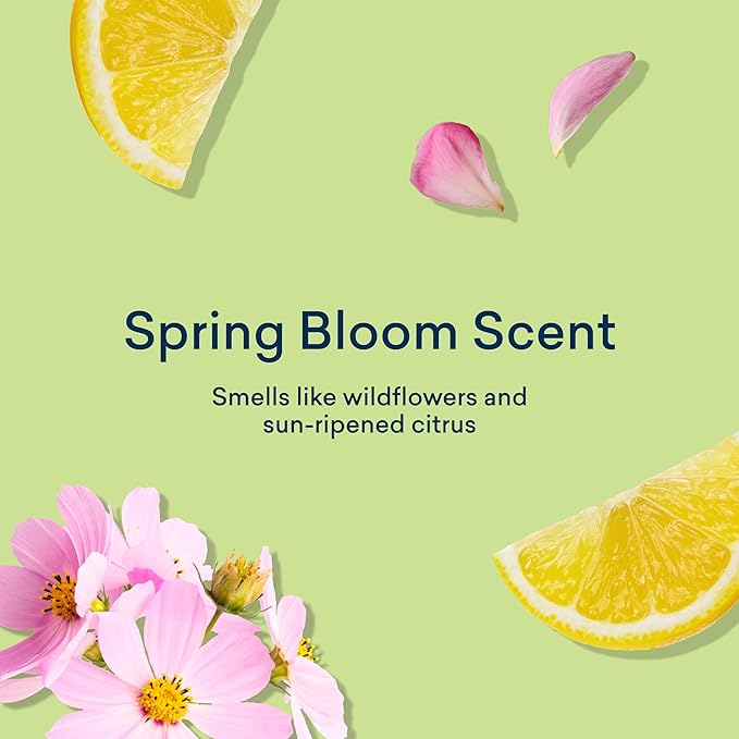 BLUELAND Oxi Laundry Booster Powder with Tin, Starter Set, Spring Bloom Scent, 25 Loads, 17.6 oz, Plastic-Free, Eco Friendly, Oxy Cleaner, Stain Remover-CubbioJoy