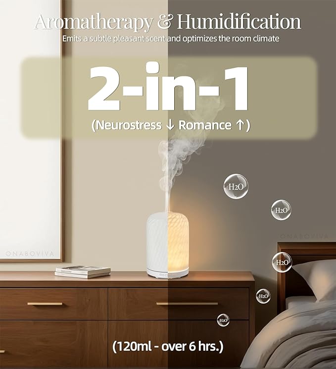 Aromatherapy Diffuser – Ultrasonic Essential Oil Diffuser, Health Night Light, Timer & Auto Shut-Off, BPA-Free, 120ml Diffusers for Home, Office, or Spa-CubbioJoy