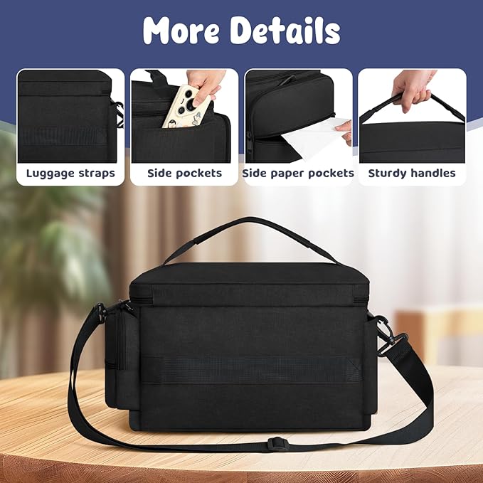 Breast Pump Bag for Spectra S1 S2, Pumping Bag with Waterproof Mat for Pumps Accessories, Portable Pump Carrying Case for Work, Travel and Family Use, Black-CubbioJoy