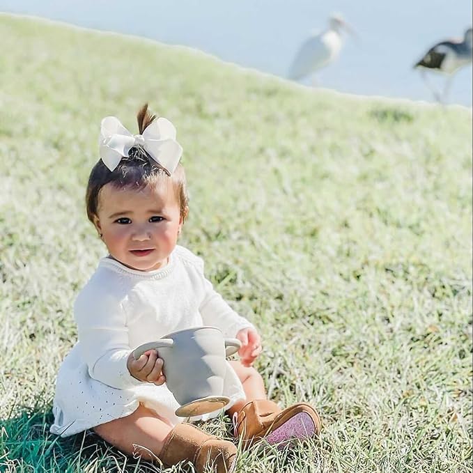 BraveJusticeKidsCo. | Snack Attack II Snack Cup | Collapsible Silicone Snack Container | Toddler and Baby Snack Catcher Lid (Desert Sage)-CubbioJoy