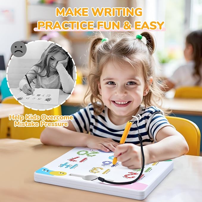 JoyCat Double-Sided Magnetic Number Tracing Board - 2-in-1 Numbers 1-20 Writing Toys for Toddlers & Kids, Preschool Math Manipulatives, Kindergarten Educational Learning Gifts for 3-5 Year Olds-CubbioJoy