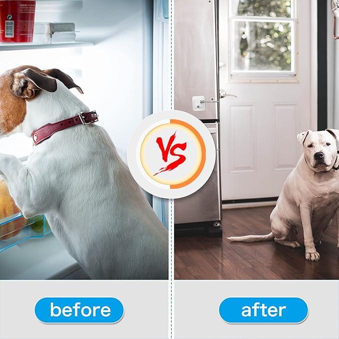 8 Pieces Refrigerator Locks for Children Adults with 10 Keys, Fridge Lock, Freezer Door Safety Cabinet Lock and Child Safety Cabinet Locks with Strong Adhesive (White)-CubbioJoy