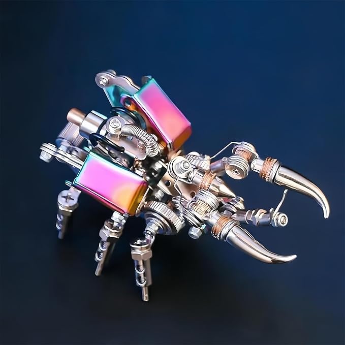 Adult 3D Metal Puzzle, Punk Beetle Metal Model Set, 3D Puzzle Mechanical Insect Building Blocks, Fun DIY Assembly, high-end Men's Gifts.-CubbioJoy