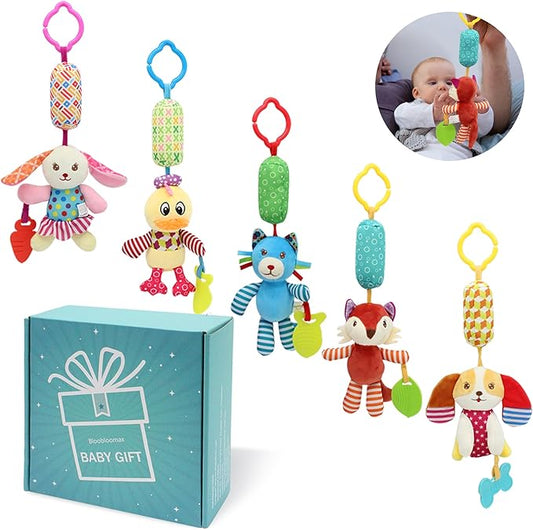 BLOOBLOOMAX Sock rattles for Babies 0-24 Months Baby Animal Foot Finder Educational Toys-CubbioJoy
