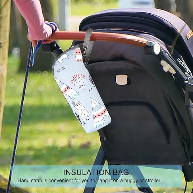 Accmor Baby Bottle Tote Bags, Insulated Breastmilk Cooler Bag, Nursing Bottle Warmer Bag for Nursing Mom Daycare Travel-CubbioJoy