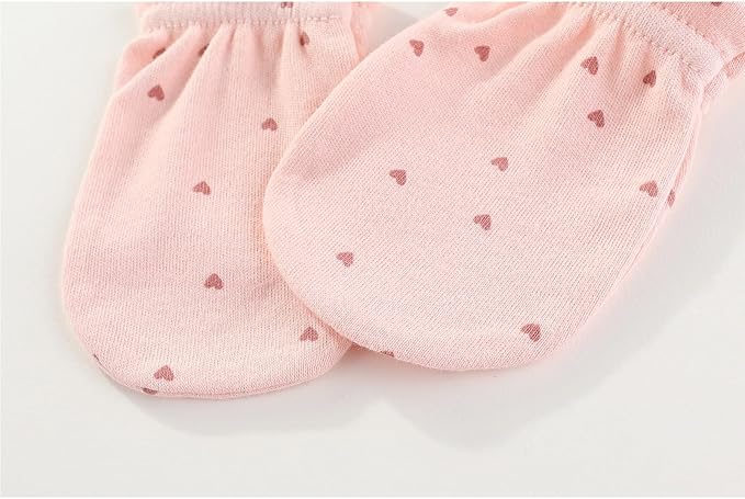 5 Pairs Baby Not Scratch Mittens 0-6 Months New Born Boy Girl Gloves Cute Infant Accessories-CubbioJoy