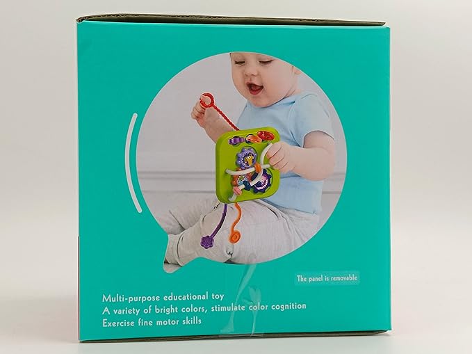 AiTuiTui Multifunction Baby Sensory Activity Cube Toys for 12 18 Months, Shape Sorter Early Learning Educational Interactive Toys for Toddlers 1 2 Year Old Boy Girl, 1st Birthday Gifts-CubbioJoy