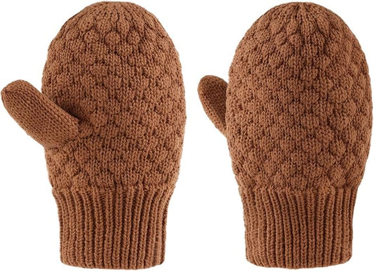 Baby Knit Mittens Toddler Boys Girls Gloves Winter Infant Newborn No Scratch Mitten 0-3 Years-CubbioJoy