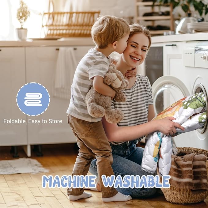 Baby Play Mat 50" X 50" Playpen Mat Waterproof Baby Floor Mat Non-Slip Cushioned Baby Crawling Mat, Activity Playmats for Babies, Toddlers, Infants, Play & Tummy Time (50x50, Fox)-CubbioJoy