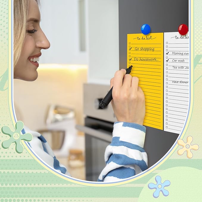 Censen 10 Pack 500 Sheets To Do List Notes Daily Checklist Notepads with 50 Sheets Each Undated Color Memo Pad Block Shopping List Pad Weekly Plan Notepad Organizer Planners(Assorted Color,Lined)-CubbioJoy