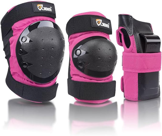 JBM Adult & Kids Knee Pads Elbow Pads and Wrist Guards for Inline Skating, Roller Skating, Skateboarding, Scootering-CubbioJoy