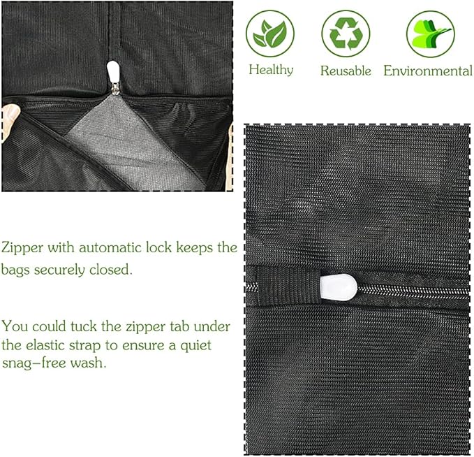 2Pcs Extra Large Mesh Laundry Bags for Washing Machine - Ideal for Delicates, Blankets, Sheets, Bedding, Toys, Pet Items - Zippered Mesh Bags for Travel, Storage, Dorms, Home (43 x 35 Inches)-CubbioJoy