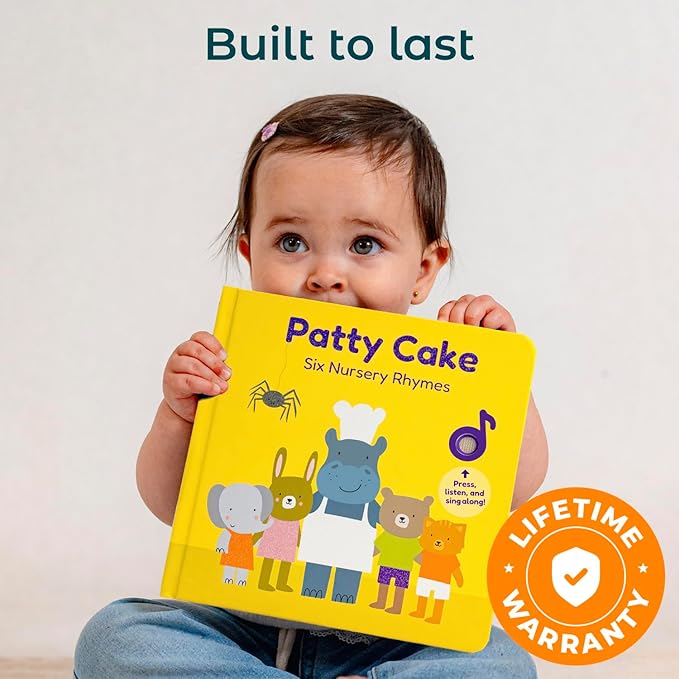 Cali's Books Patty Cake Nursery Rhymes. Interactive Books for 1 Year Old. Sound Book for Toddlers 1-3. Perfect 1 Year Old Girl Gifts - Musical Book for Toddlers - 6 Favorite Songs-CubbioJoy