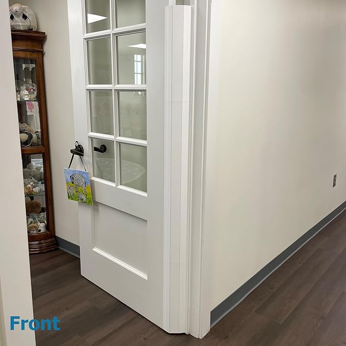 Cardinal Gates PinchNot 90 Degree Door Pinch Guard for Kids Safety-Door Hinge Protector for Babies-CSP23-Door Finger Pinch Shield Single for Front of Door-Child Proof Jamb-Made in USA-CubbioJoy