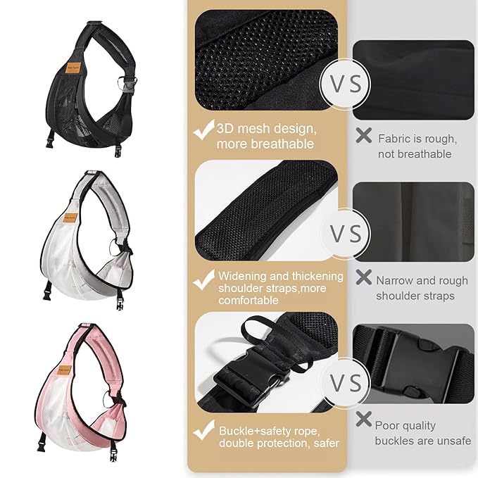 Baby Sling Carrier Toddler Carrier One Shoulder Adjustable Shoulder Strap Labor-Saving Baby Sling 10-45lbs(Grey,Mesh)-CubbioJoy