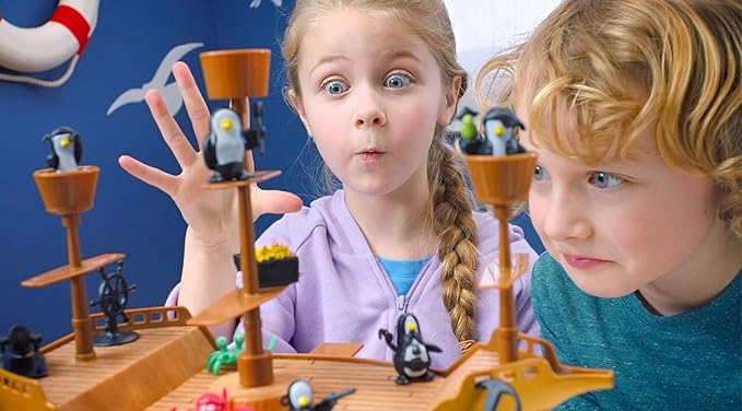 Don’t Rock the Boat Board Game - Kids Games, Family Games for Kids and Adults, Board Games for Family Night, Multi-Player Board Games, Builds Hand & Eye Coordination, Balancing Toy, Ages 5+-CubbioJoy