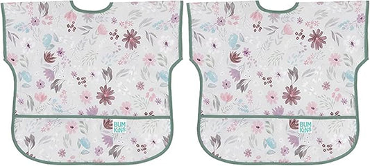 Bumkins Bibs - Toddler Bibs, Waterproof, Large for 1-3 Years, Short Sleeve-CubbioJoy
