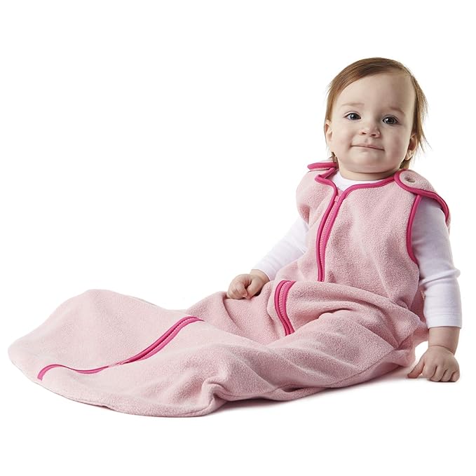 baby deedee Sleep Nest Fleece Baby Sleeping Bag, Sweet Pink, 0-6 Month-CubbioJoy